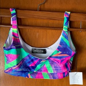 Swim top, Multicolored, Sz Small, Brand New!